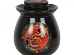 Set ceara parfumata de soia, wax melt si lampa aromaterapie Dragonul Beltane - Anne Stokes